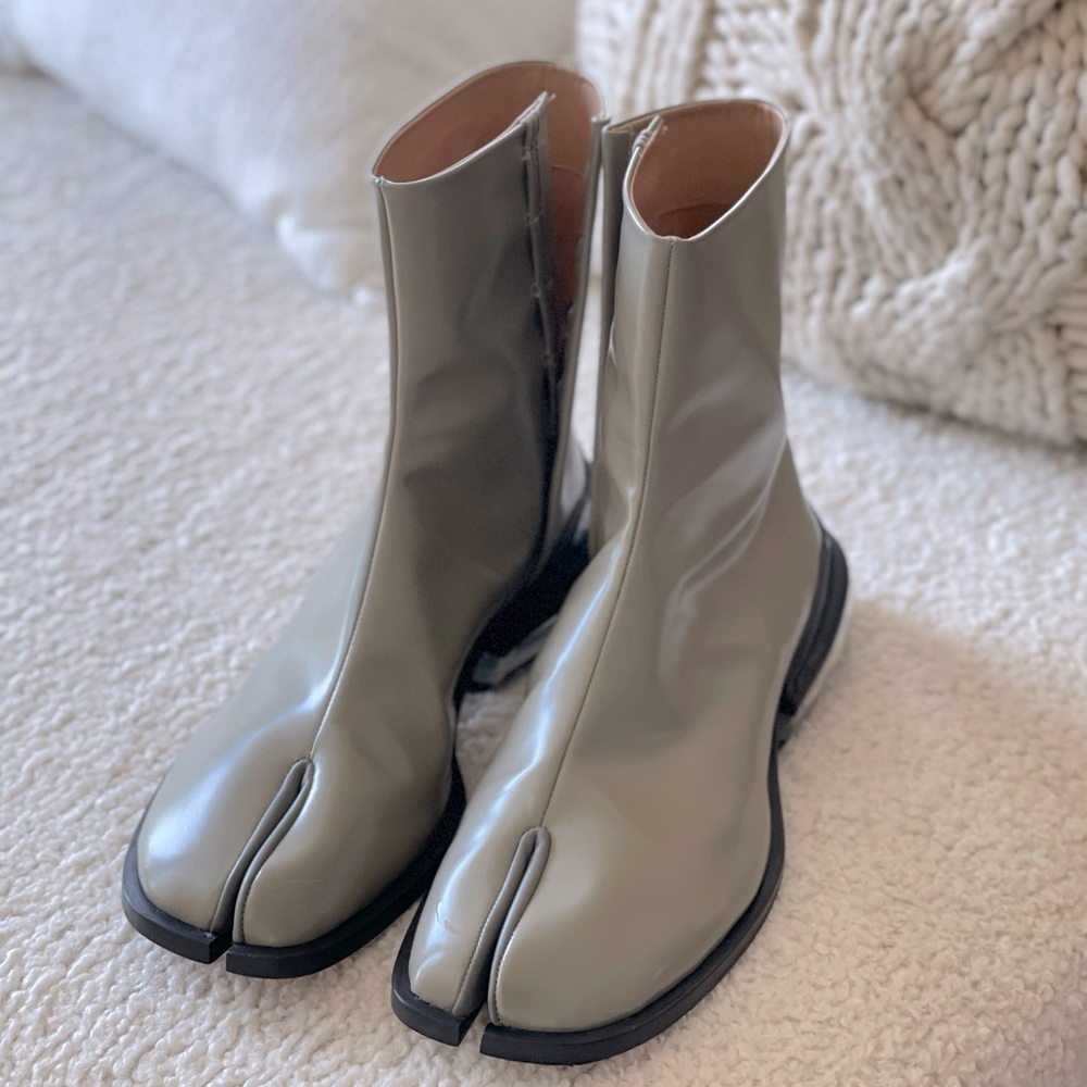 Maison Margiela Green Airbag Tabi Boots